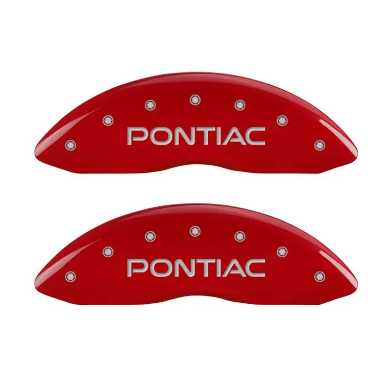 Mgp Engraved 4-Piston Caliper Covers — Front & Rear, Red/Arrow Design For 2004 Pontiac Bonneville 1