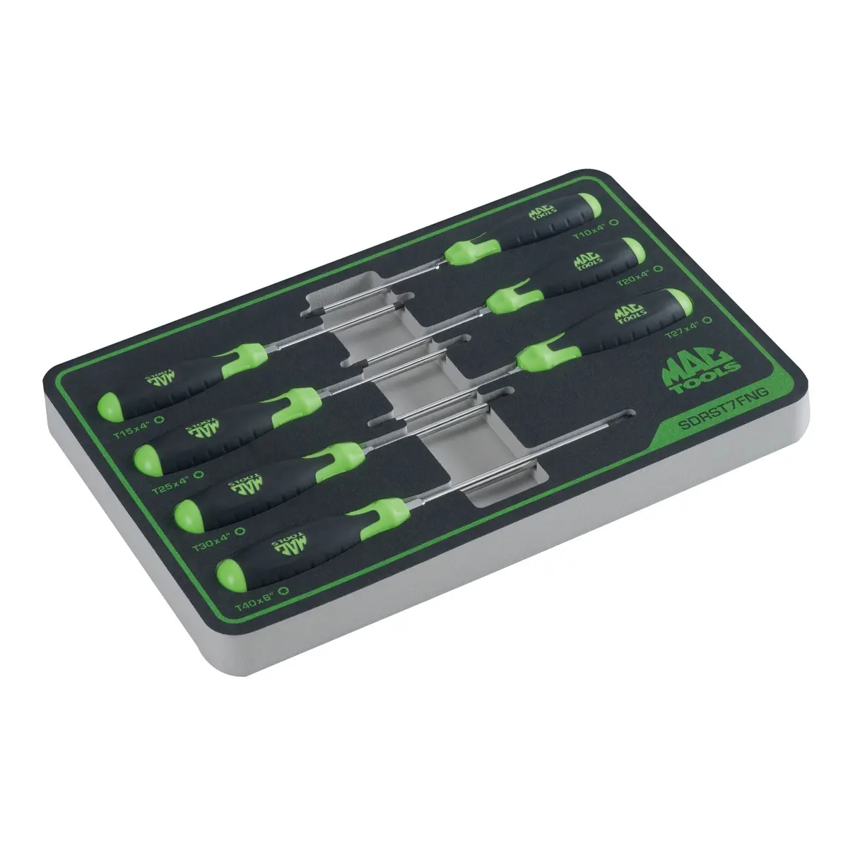 7-Pc. Torx® Screwdriver Set In Foam - Green 1