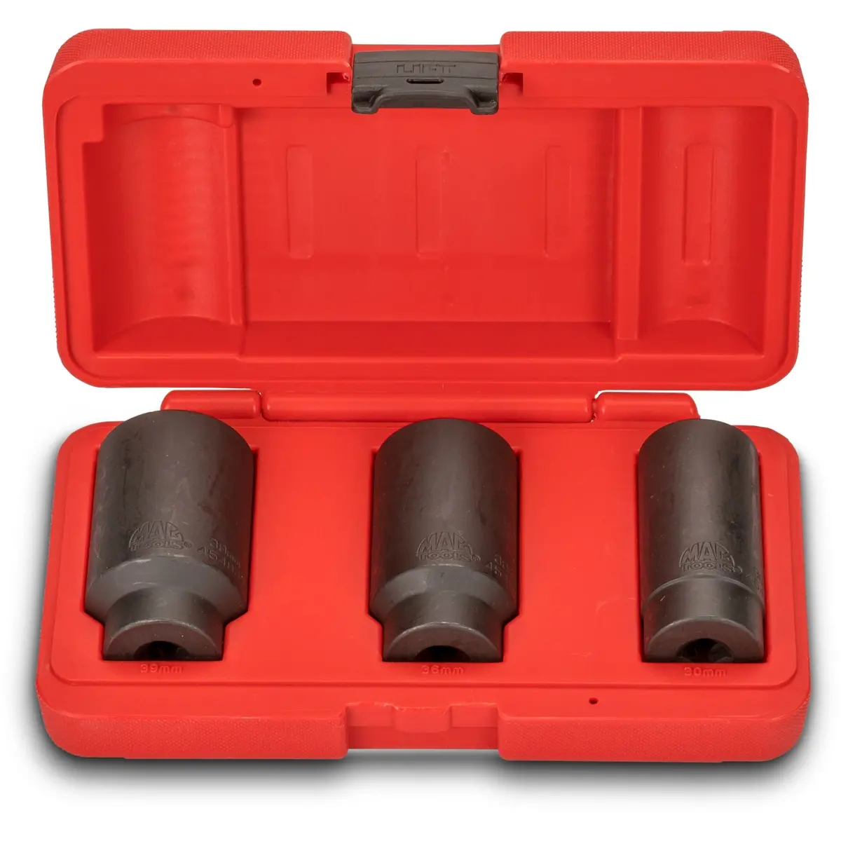 3-Pc. 1/2" Drive Axle Nut Socket Set - 12-Pt. 1