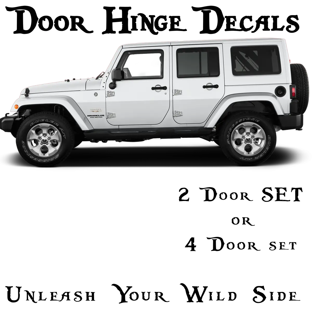 Black And White Camo Door Hinge Decals 13 3