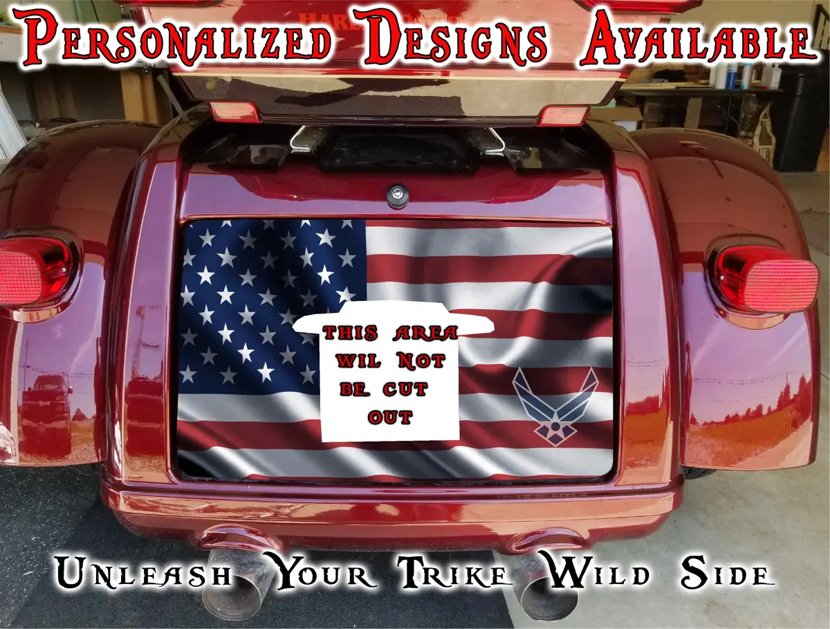Airforce Harley Davidson Tri Glide Trunk Decal 1