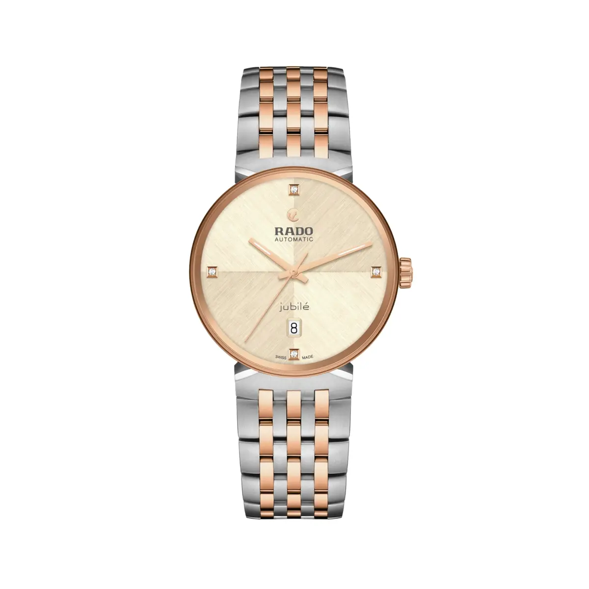 Florence Automatic Bi-Color Rose Gold And Steel 39Mm - Champagne On Bracelet 1