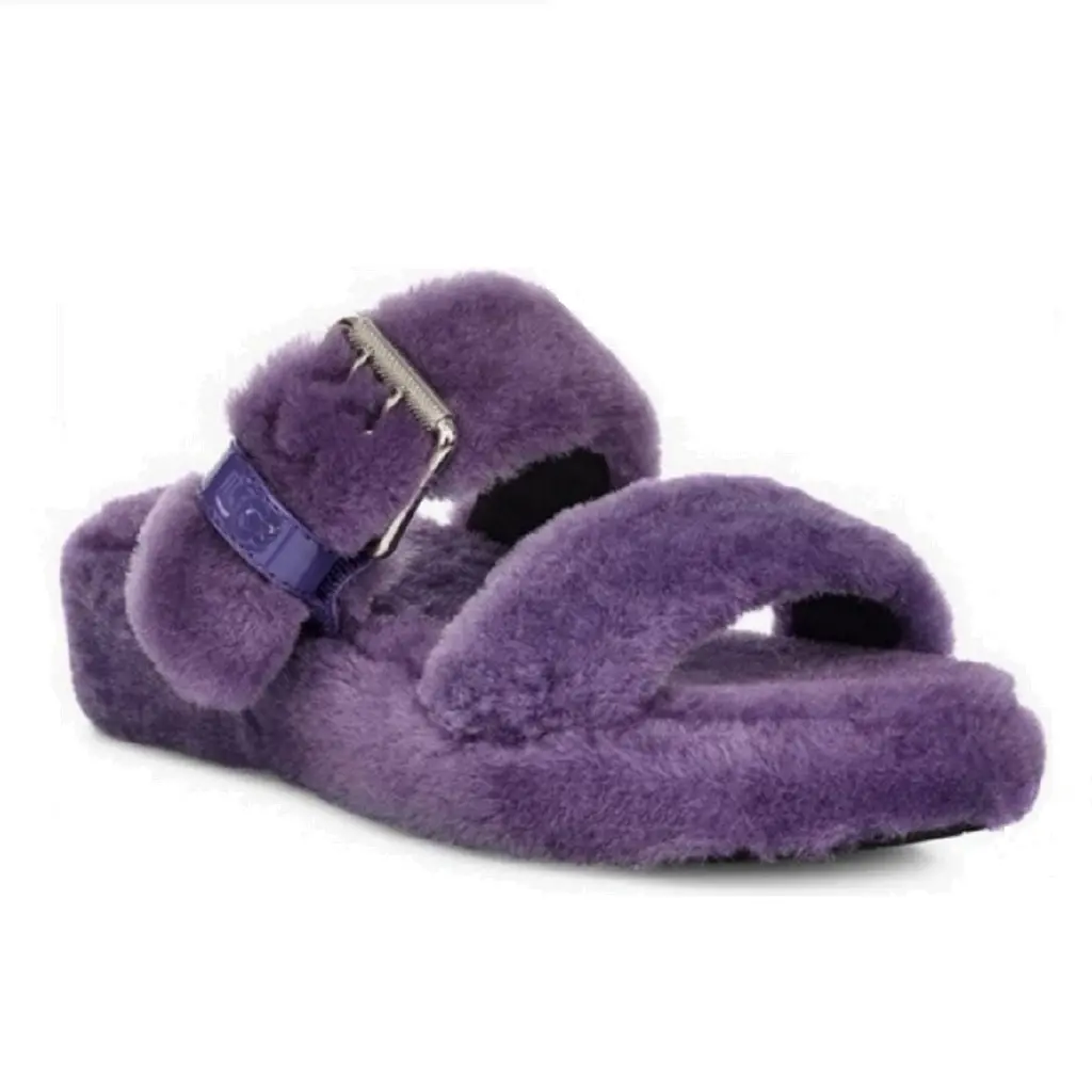 Ugg Women's Fuzz Yeah Slides - Violet Bloom 1