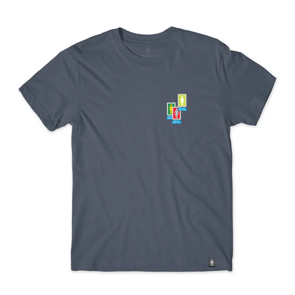 Girl Desktop Chaos S/S Tee - Harbor Blue 1
