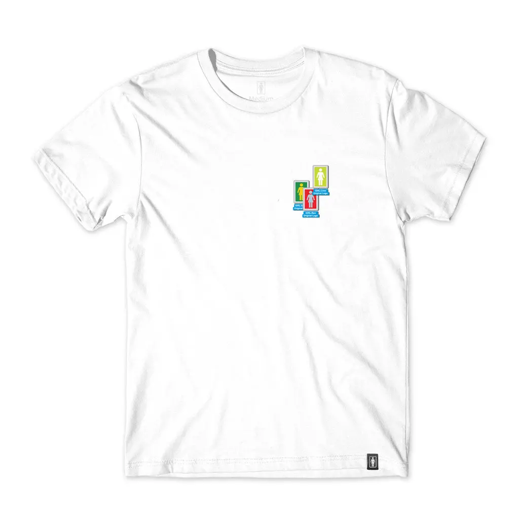 Girl Desktop Chaos S/S Tee - White 1