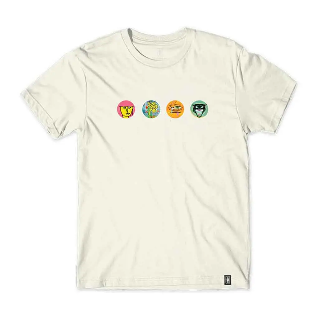 Girl Legends Heads S/S Tee - Cream 1