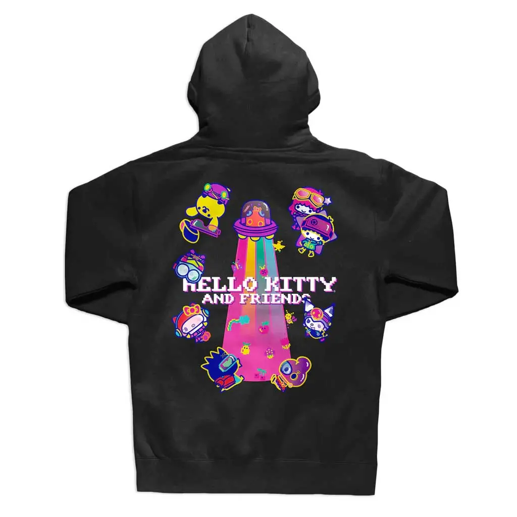 Girl X Sanrio Youth Kawaii Arcade Hoodie - Black 1