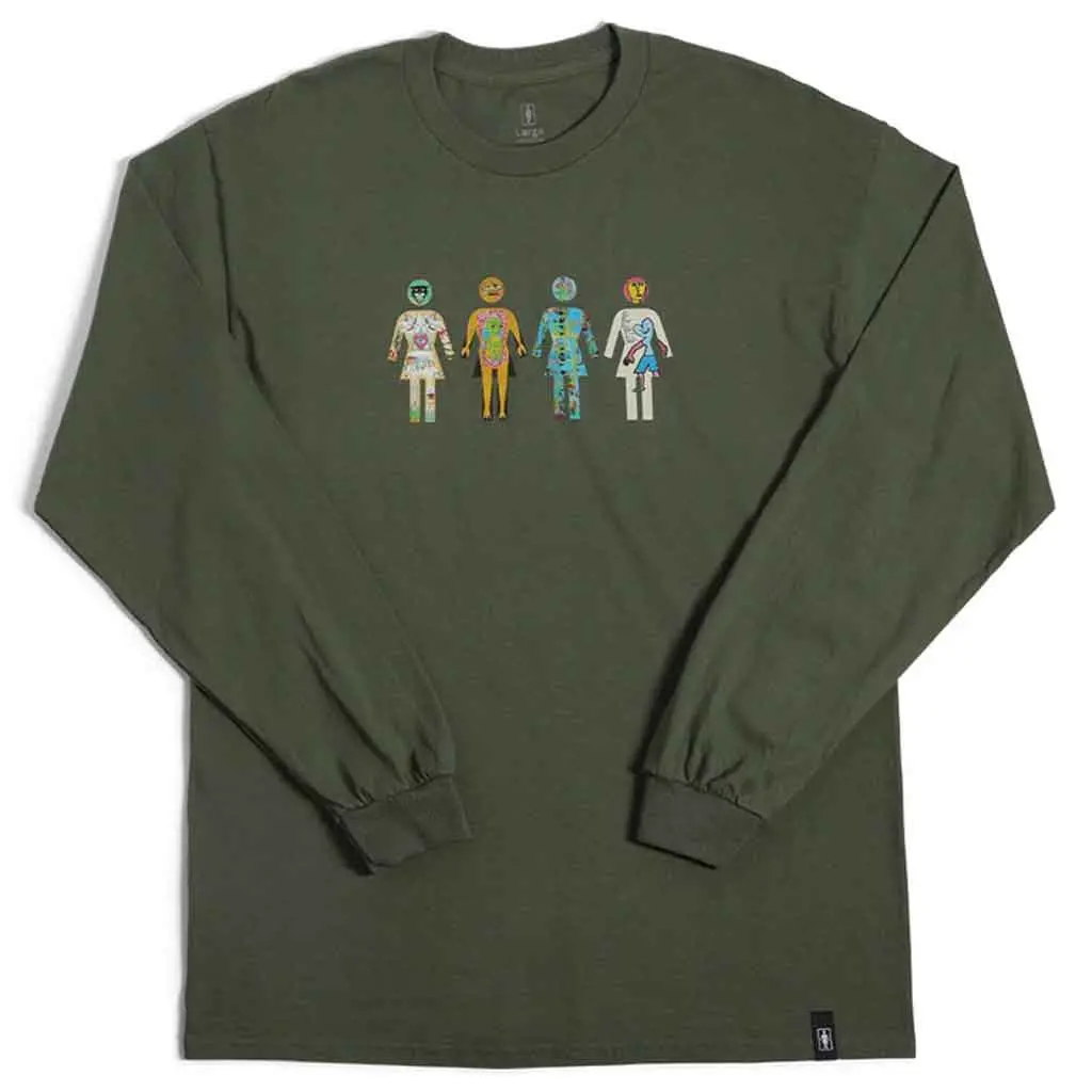 Girl Squad L/S Tee - Army Green 1