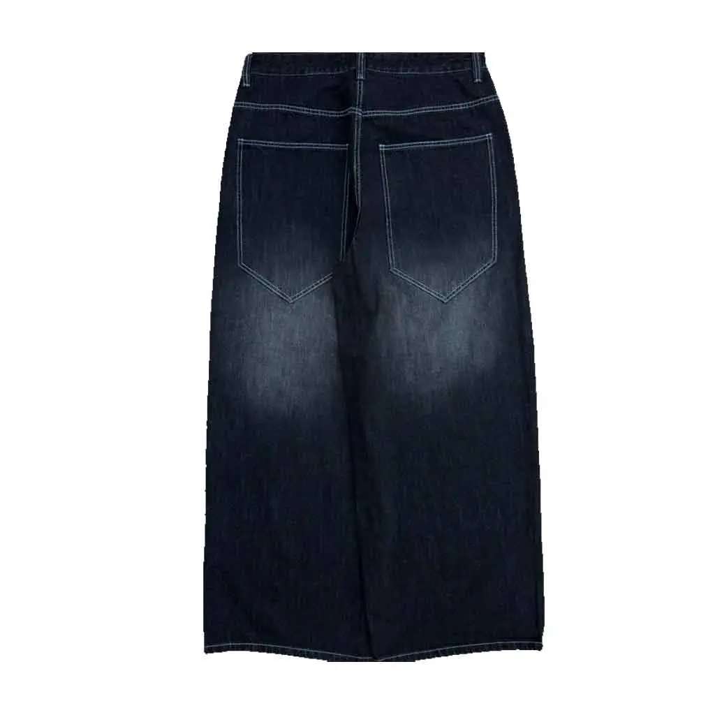 Gloe Products Wide Leg - Stud Jeans - Black Washed 1
