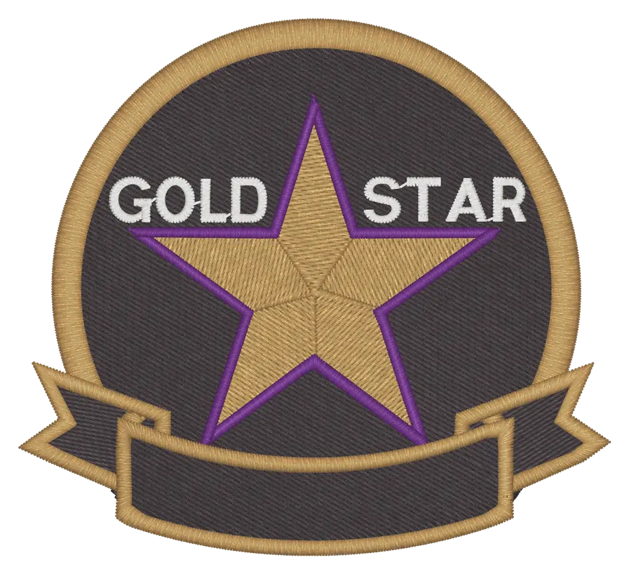 Gold Star Patch 1