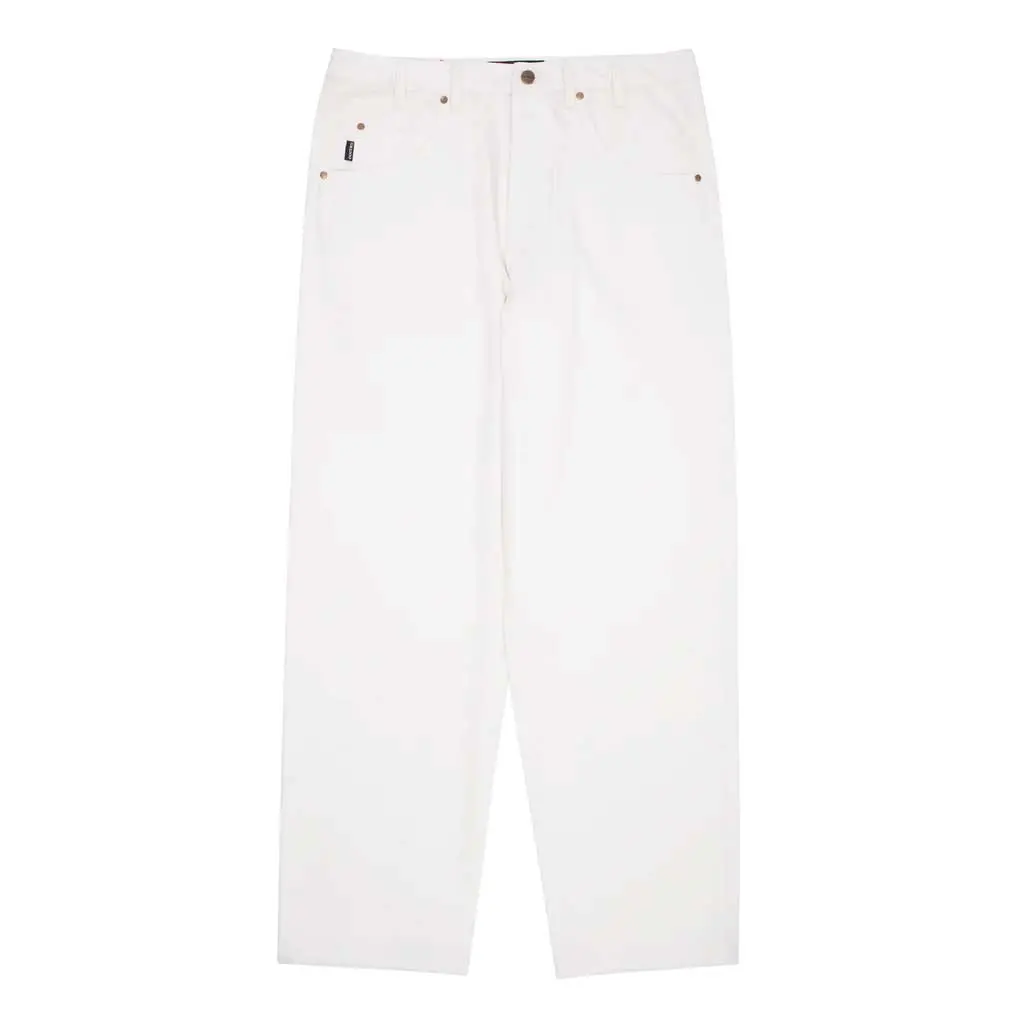 Gx1000 Baggy Denim Pant - White 1