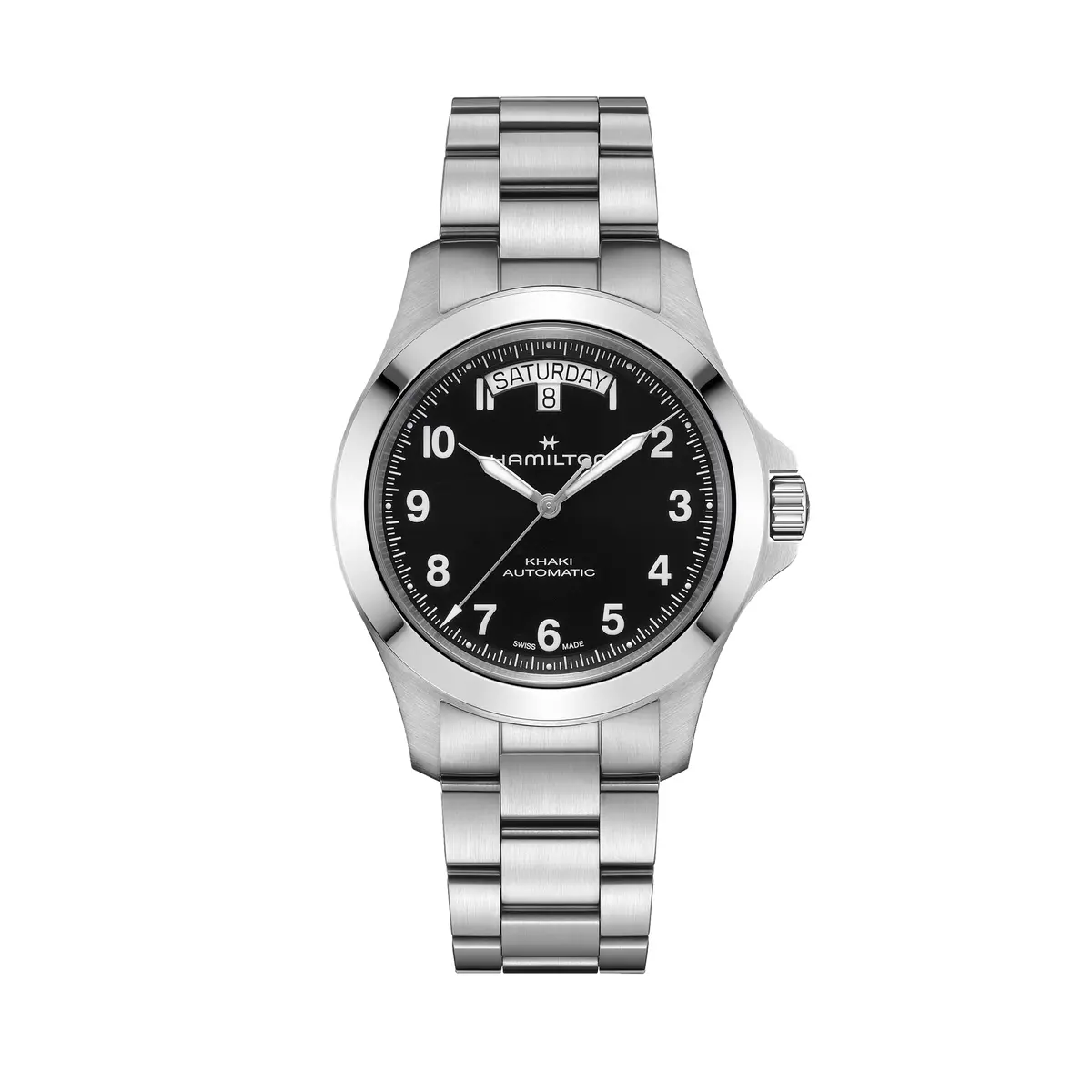 Khaki Field Auto 40Mm - Black On Bracelet 1