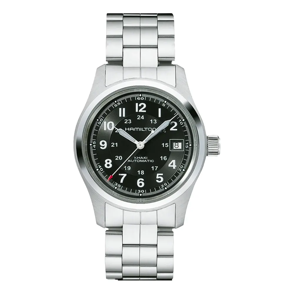 Khaki Field Auto 38Mm - Black On Bracelet 1