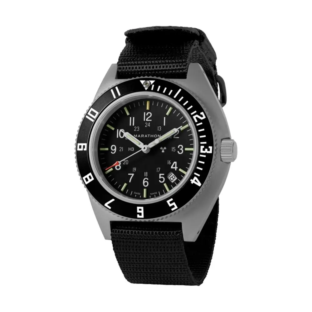 Pilot's Navigator With Date & Tritium 41Mm - Black On Nylon Strap 1