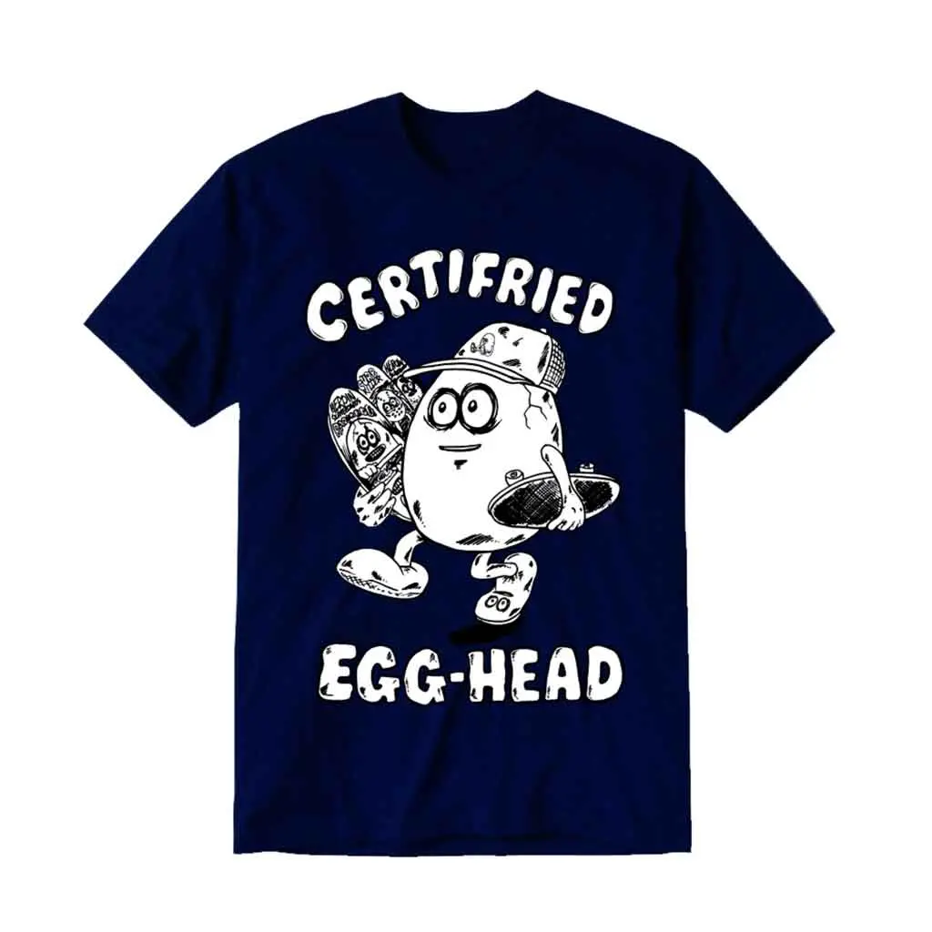 Heroin Egg Head T-Shirt - Navy 1