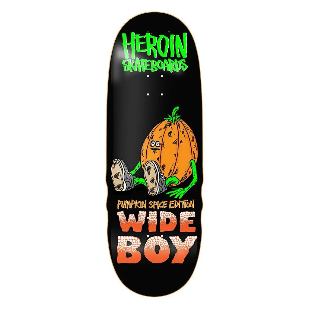 Heroin Pumpkin Spice Wide Boy 10.75" Deck 1