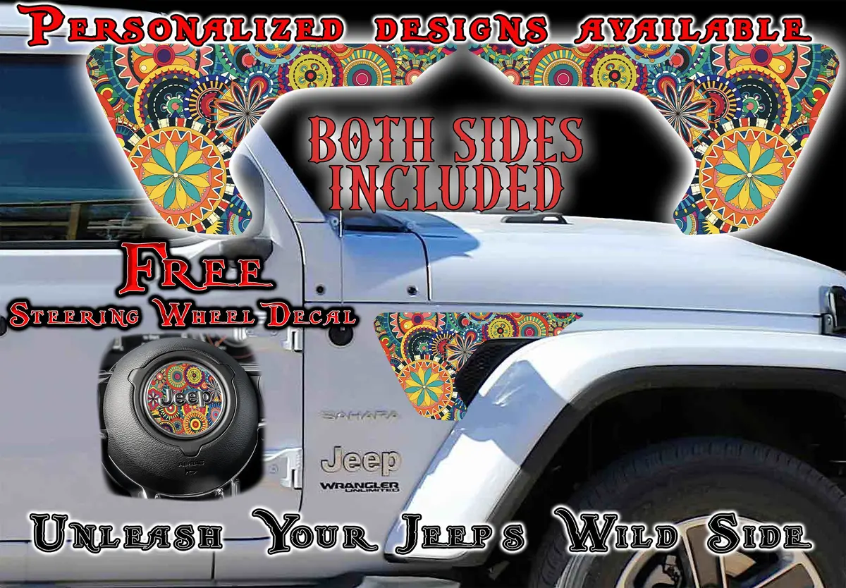 Fender Vent For The Jl Or Jt 2018 Or Newer Hippy Flower 1