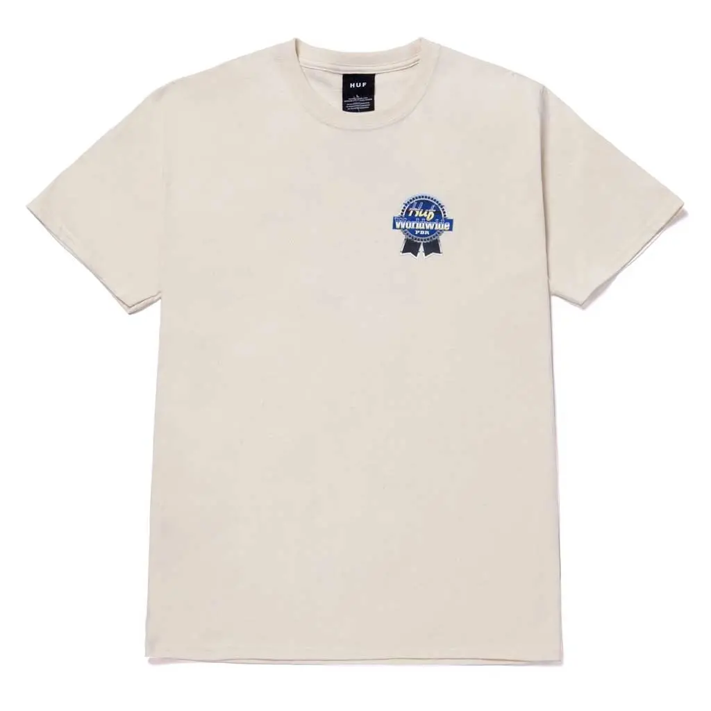 Huf X Pbr Chrome Ribbon S/S Tee - Natural 1
