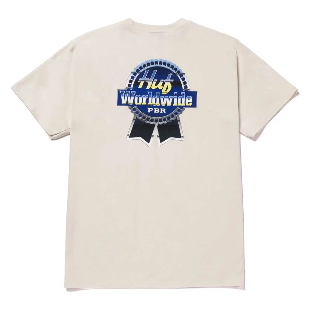 Huf X Pbr Chrome Ribbon S/S Tee - Natural 2
