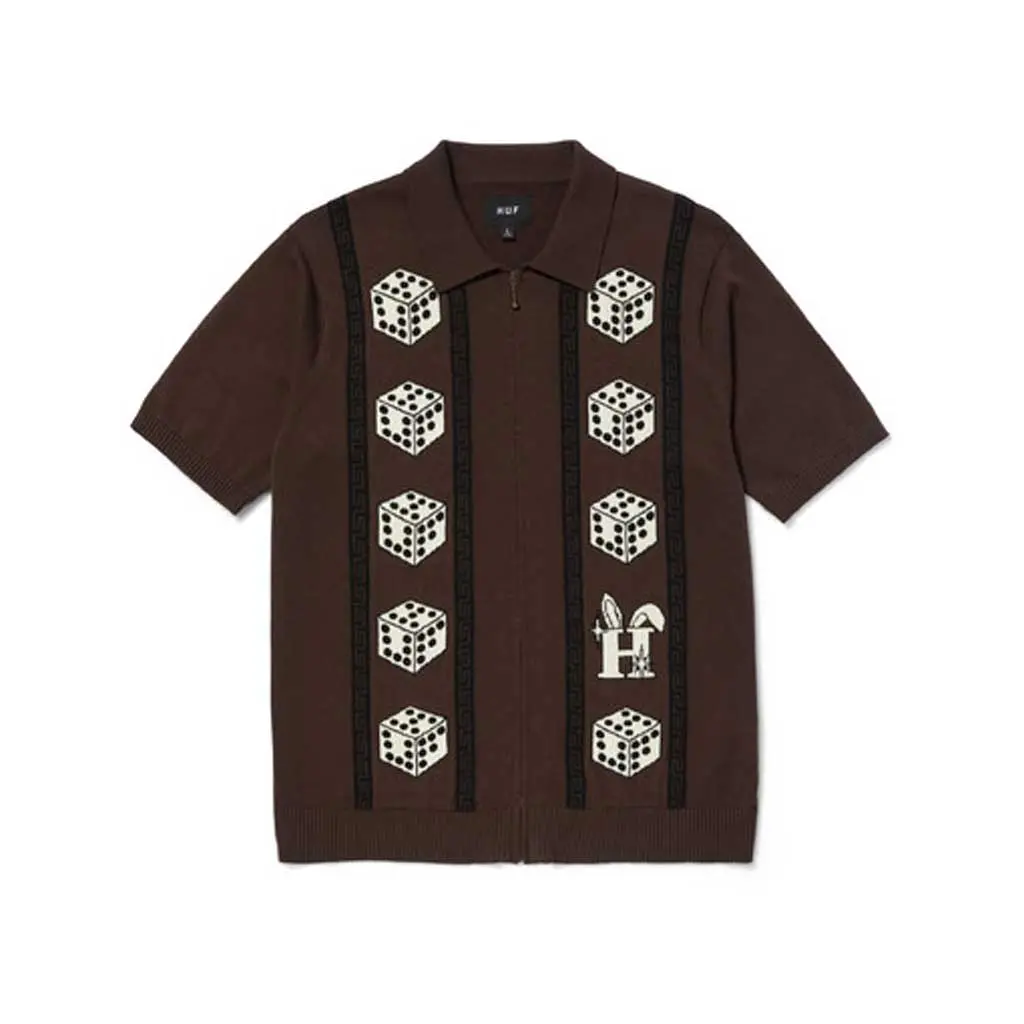 Huf X Freddie Gibbs Zip Sweater - Coffee 1