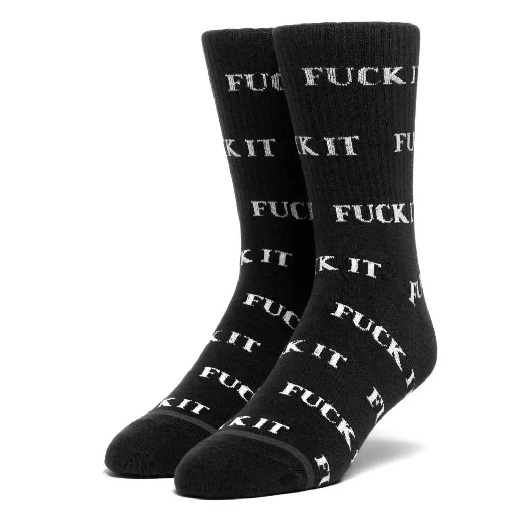 Huf Fuck It Socks - Black 1