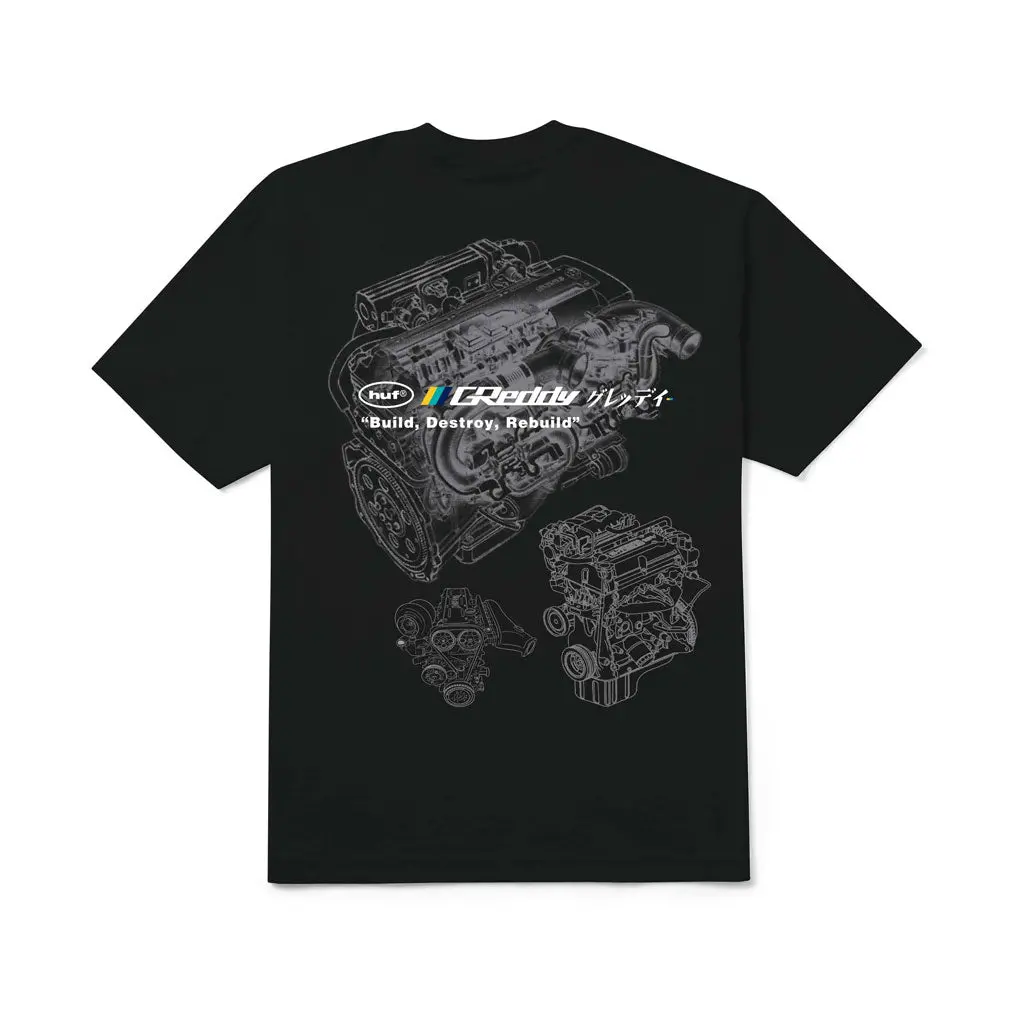 Huf X Greddy Motors S/S Tee - Black 1