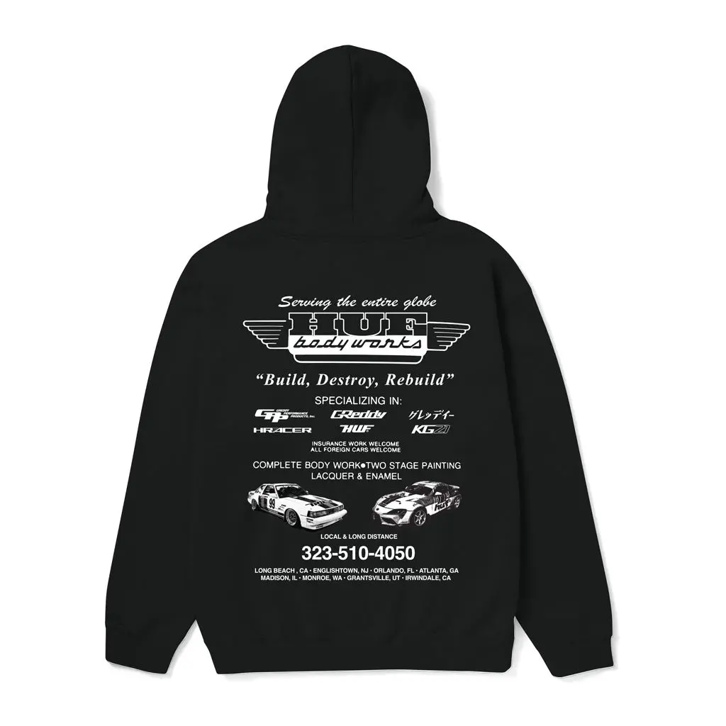 Huf X Greddy Body Works P/O Hoodie - Black 1