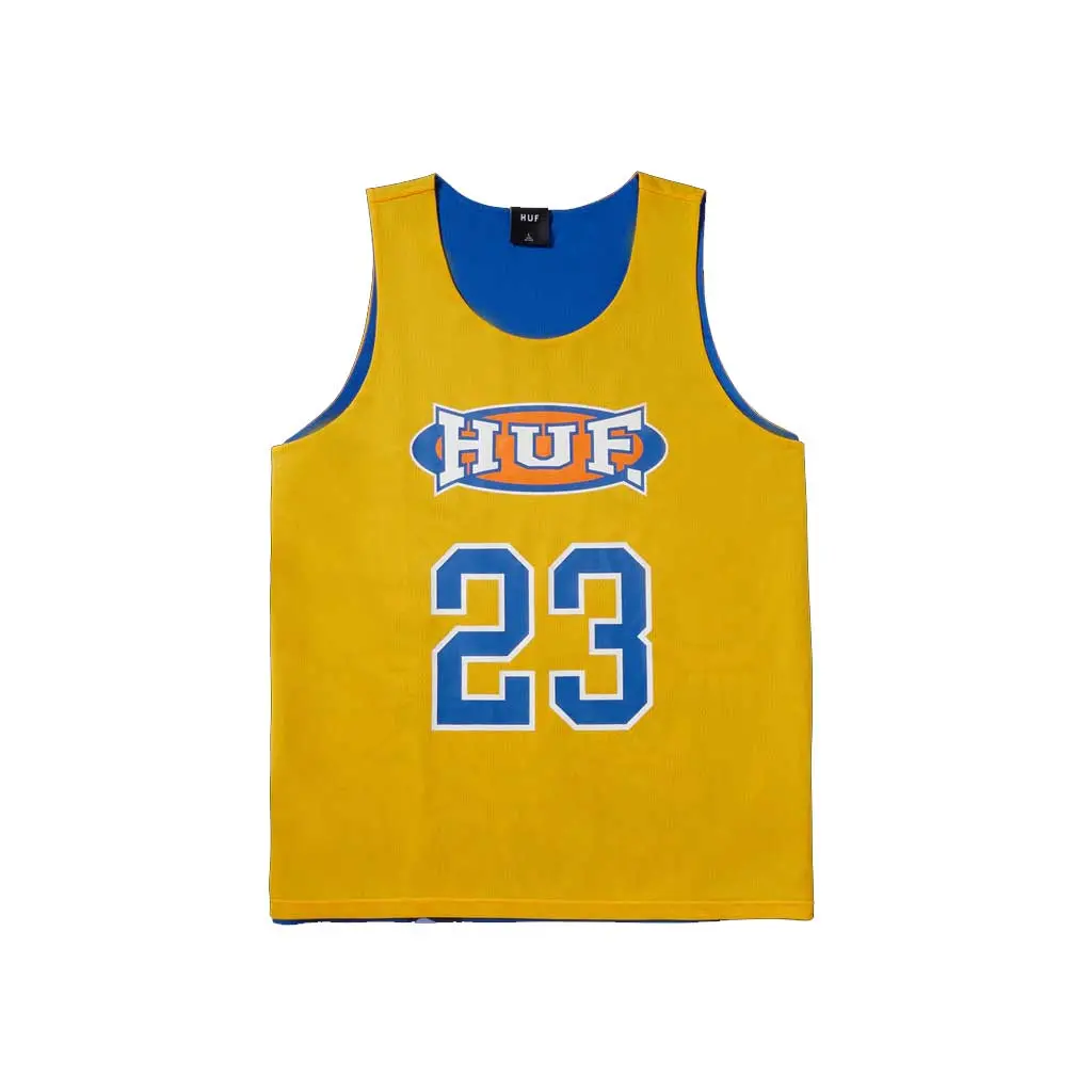 Huf Half Court Reversible Jersey - Blue/Yellow 1