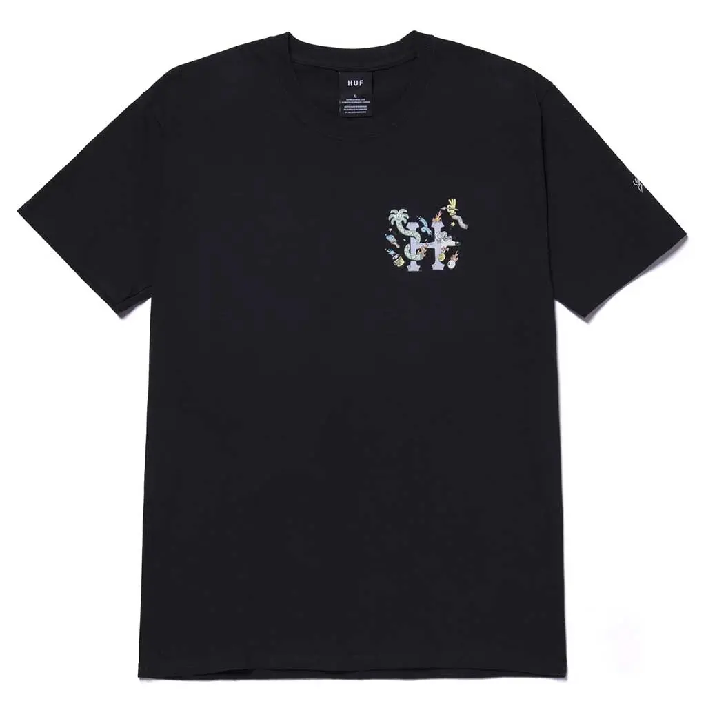 Huf X Steven Harrington H S/S Tee - Black 1