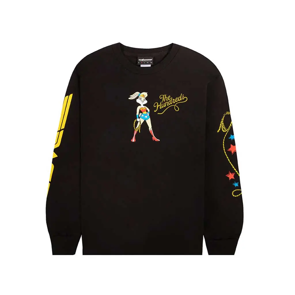 The Hundreds X Warner Bros. Wonder Lola L/S T-Shirt - Black 1