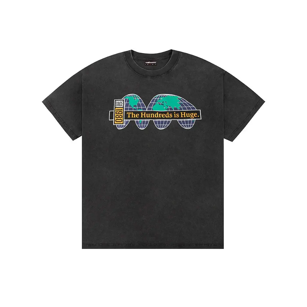 The Hundreds Well Traveled S/S Tee - Washed Black 1