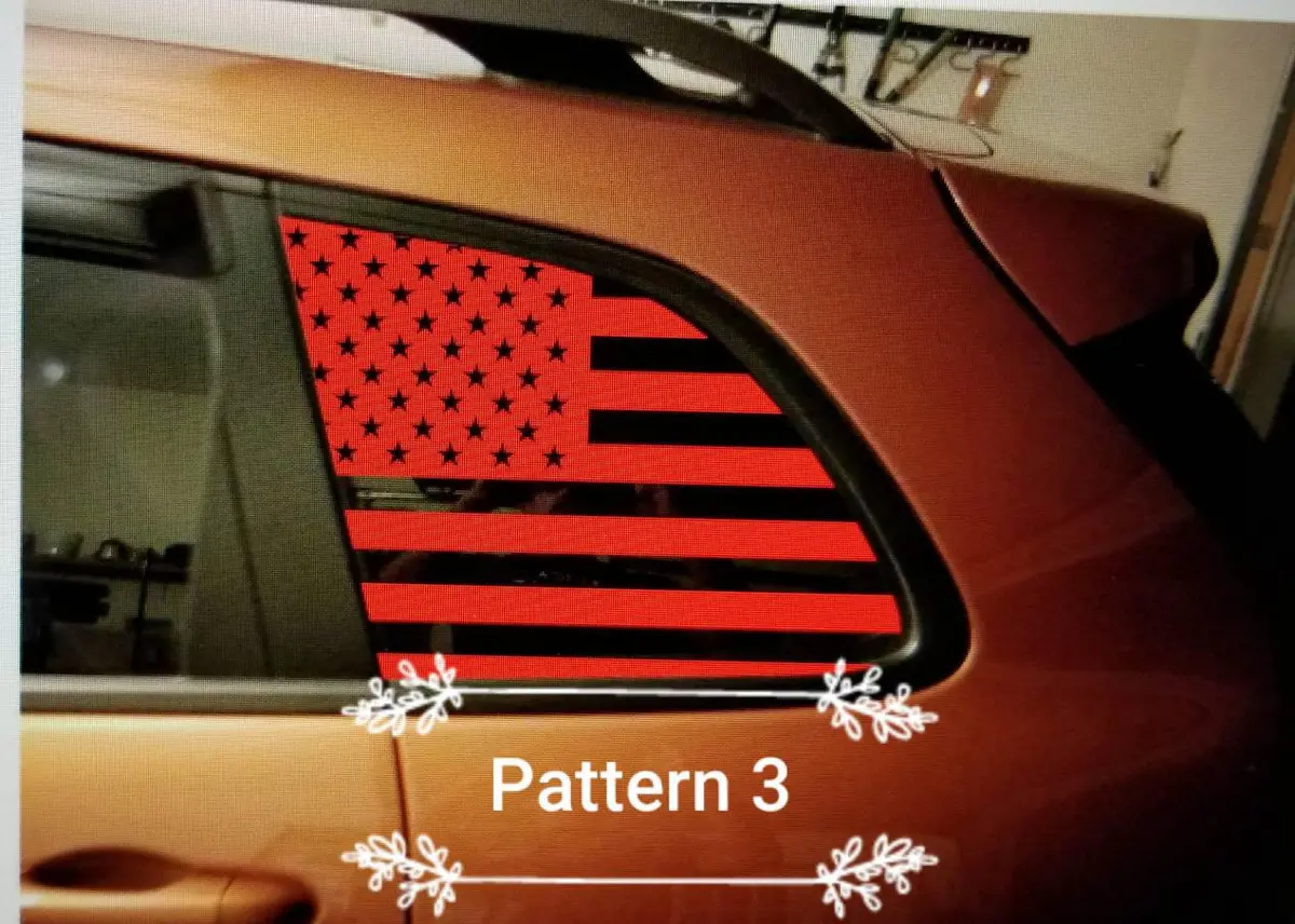 Jeep Cherokee American Flag Decal 1
