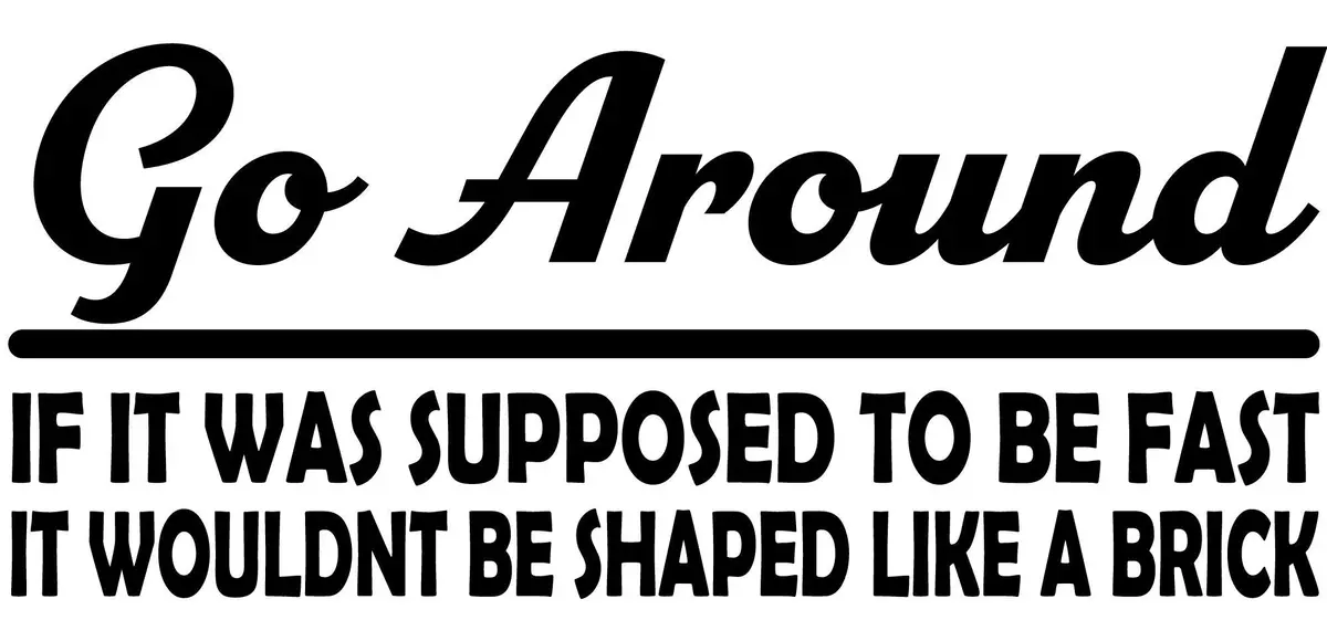 Go Around Camper Bumper Decal 1