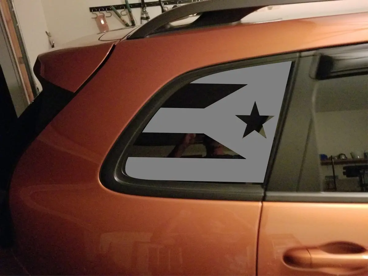 Jeep Cherokee Puerto Rico Flag 1