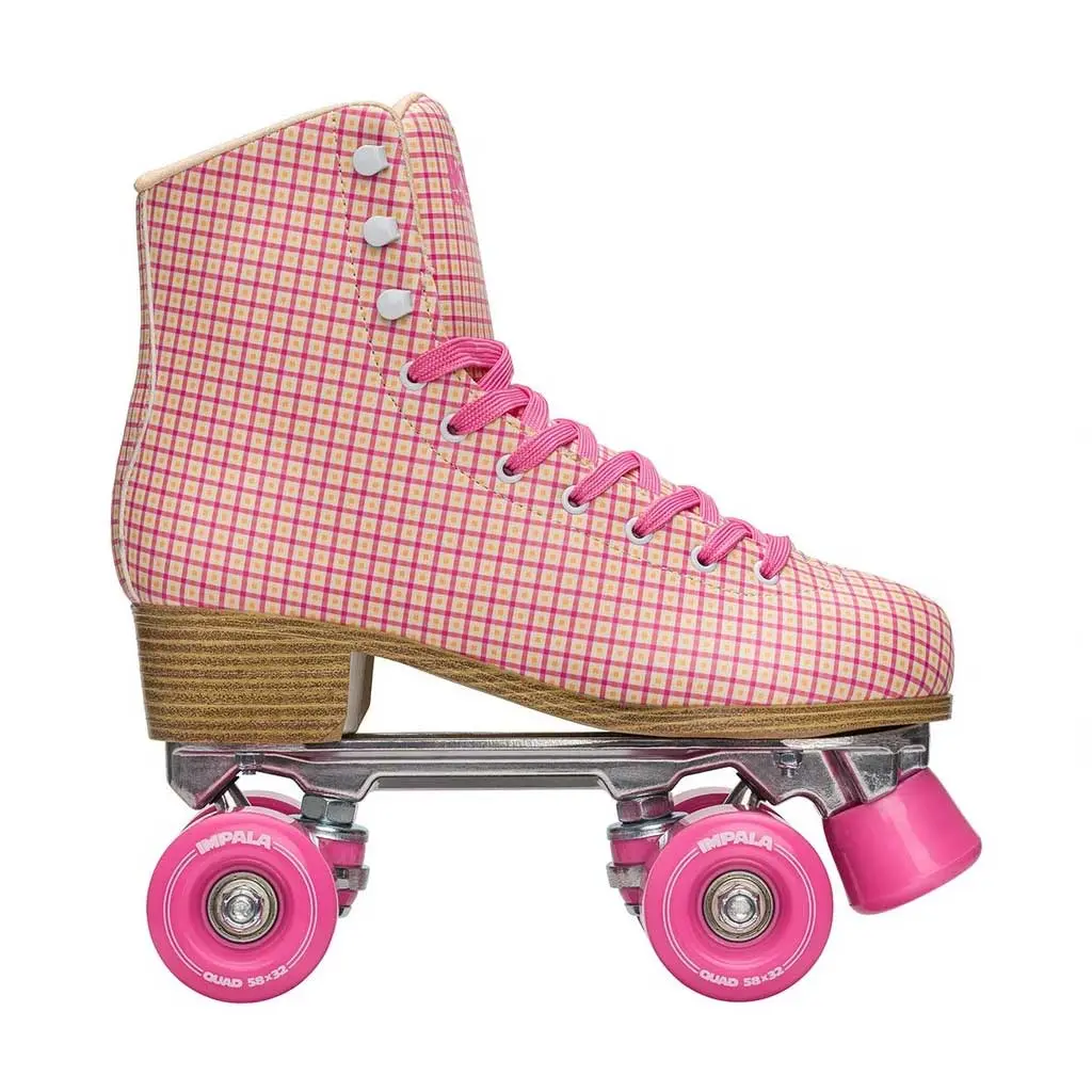 Impala Quad Skate - Pink Tartan 1