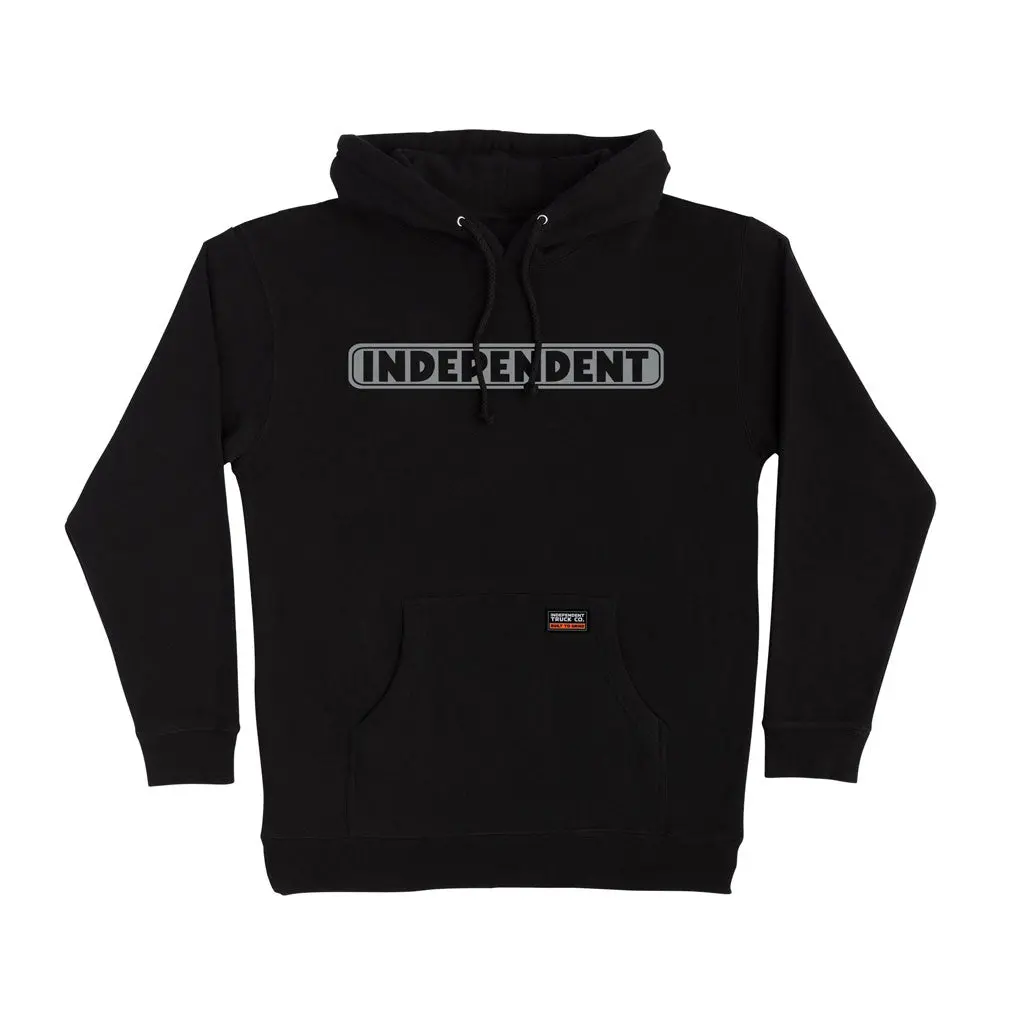 Independent Bar Logo Reflective Hoodie - Black 1