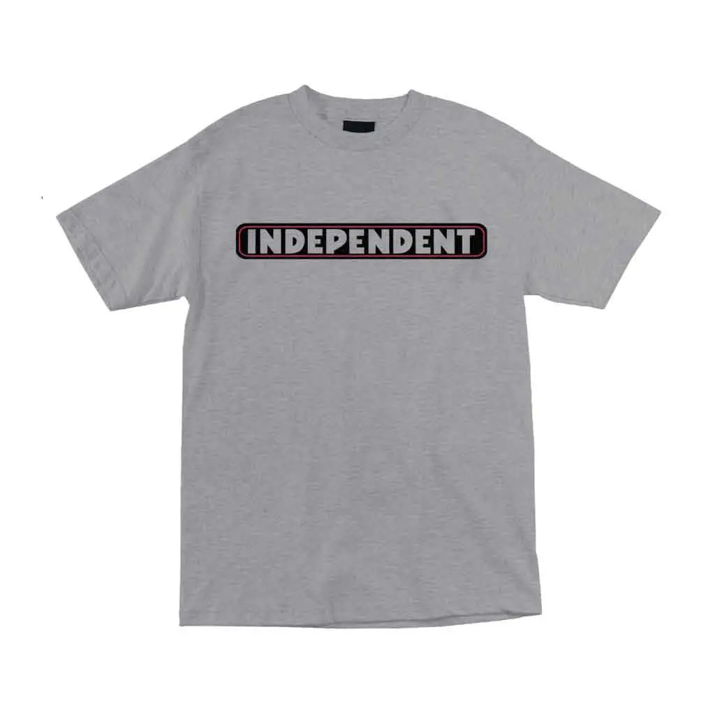 Independent Bar Logo S/S Tee - Heather Grey 1
