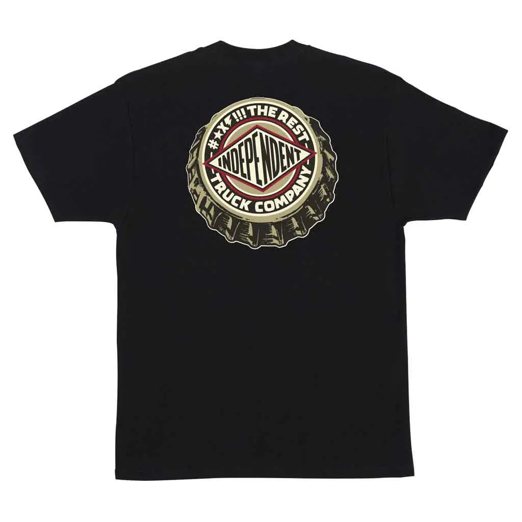 Independent Ftr Cap S/S Tee - Black 1