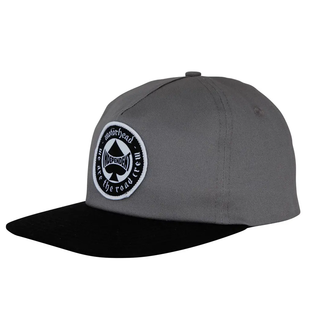 Independent Motorhead Spade Snapback - Charcoal/Black 1