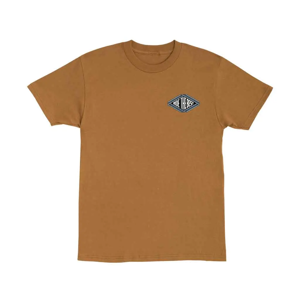 Independent Summit Scroll S/S Heavyweight Tee - Brown Sugar 1