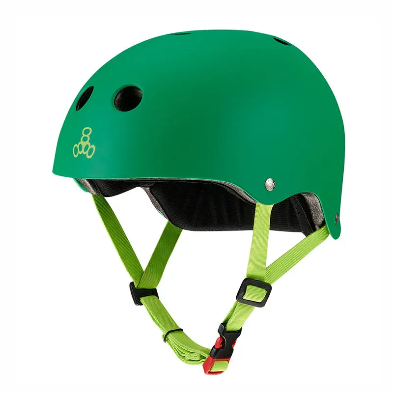Triple 8 Certified Sweatsaver Helmet Kelly Green 1