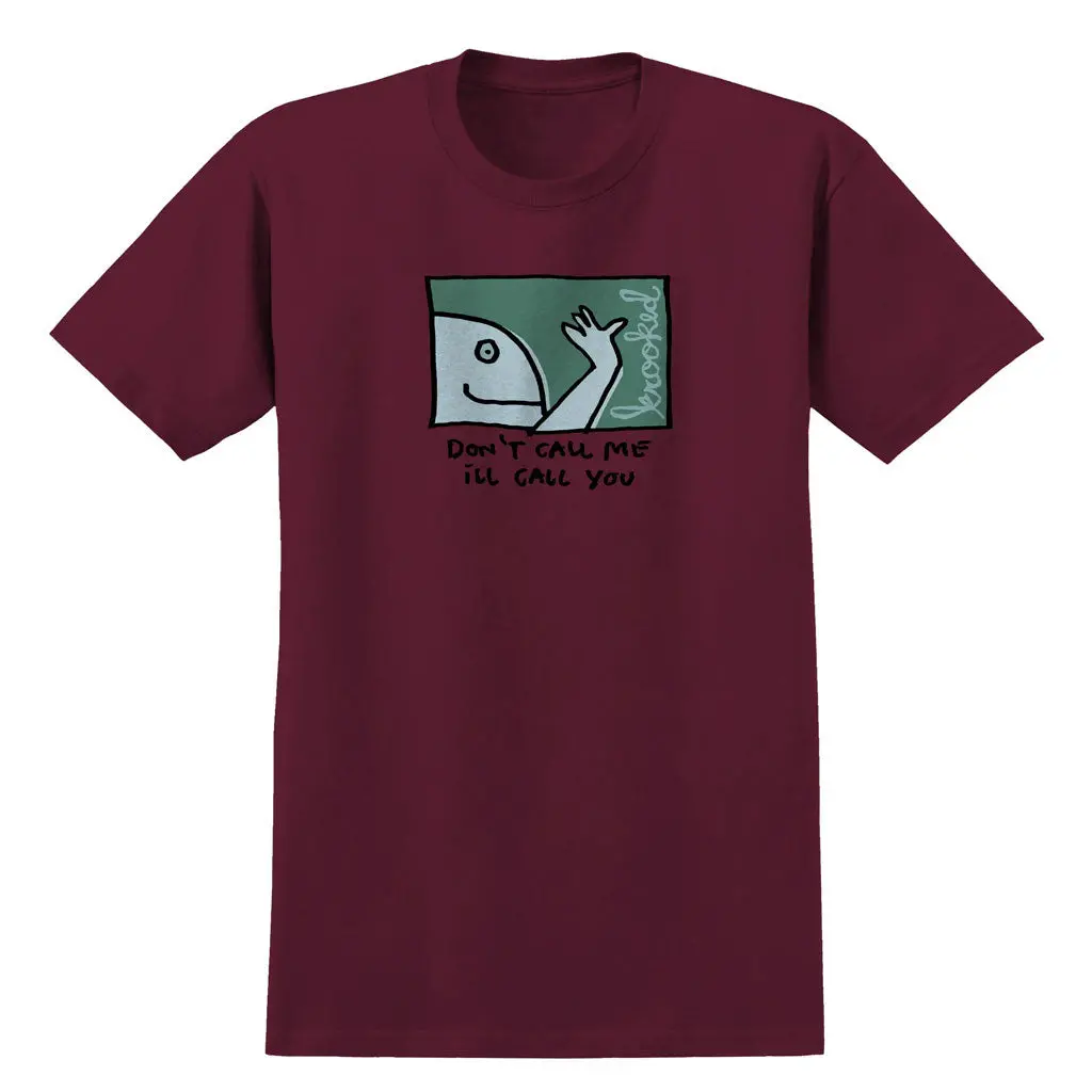 Krooked Call Me S/S Tee - Burgundy 1