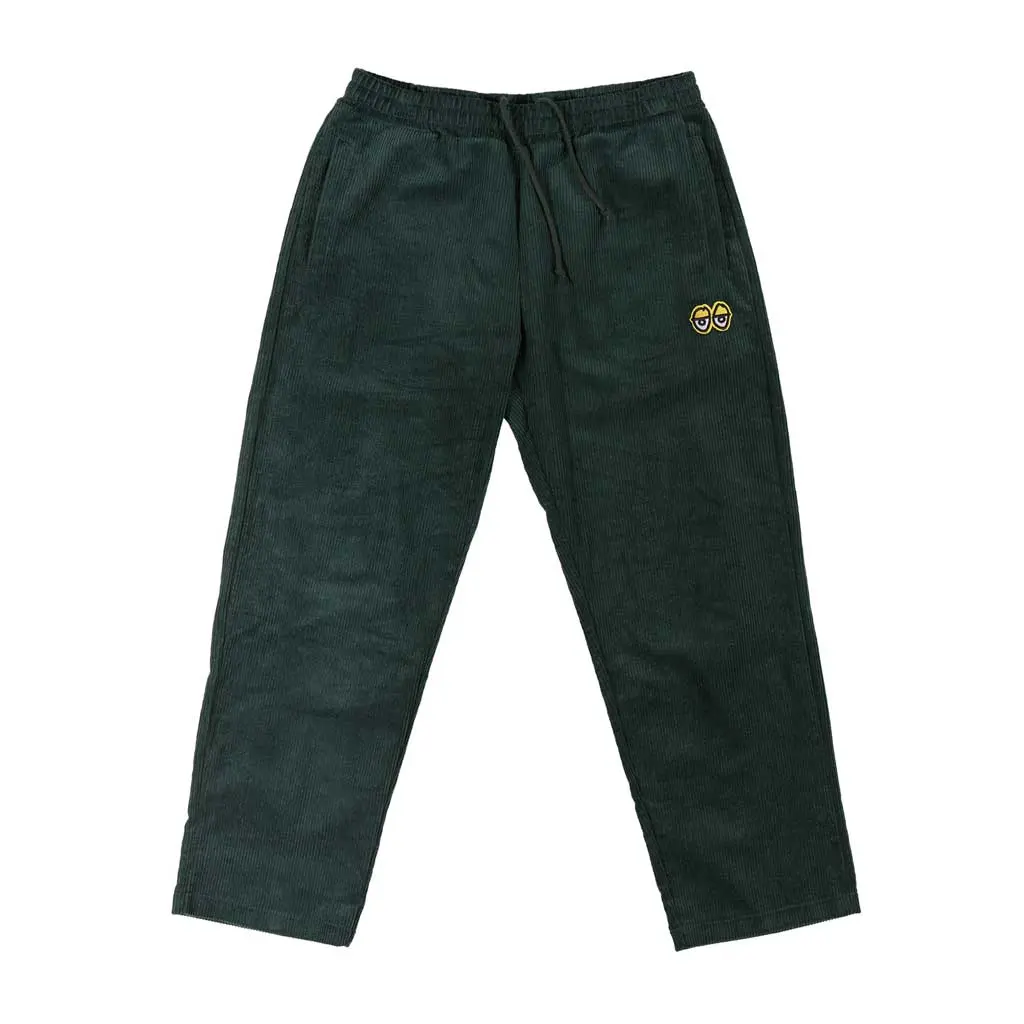 Krooked Eyes Corduroy Pants - Green Cord 1