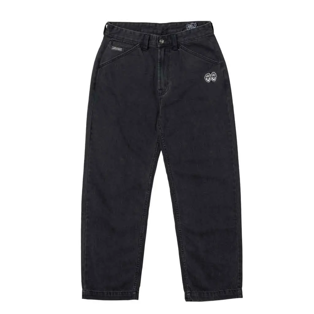 Krooked Eyes Denim Twill Pant - Black 1