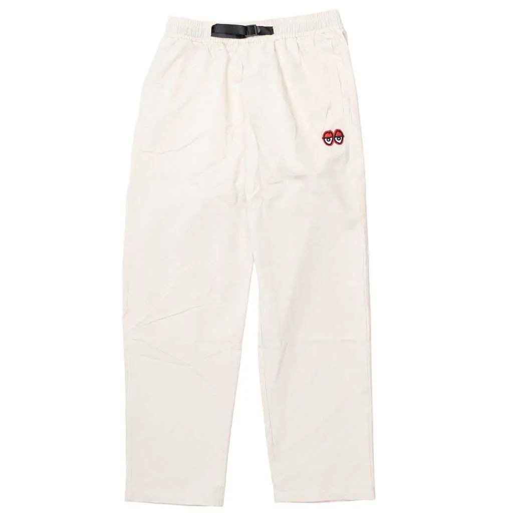 Krooked Eyes Ripstop Pants - Ecru/Red 1
