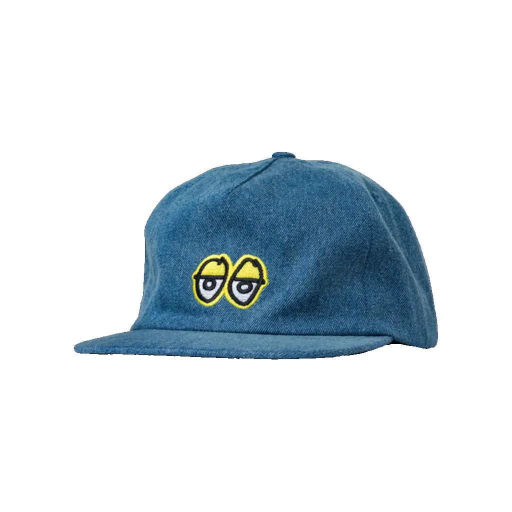 Krooked Eyes Snapback - Wash Denim 1