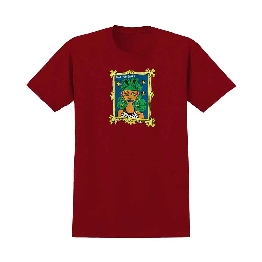 Krooked Fear S/S Tee - Maroon 1