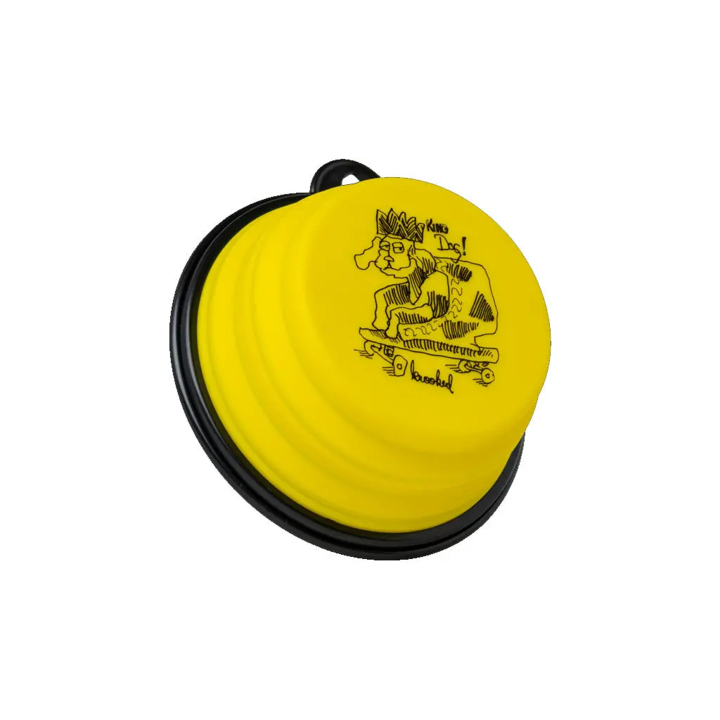 Krooked King Dog Bowl - Yellow/Black 1