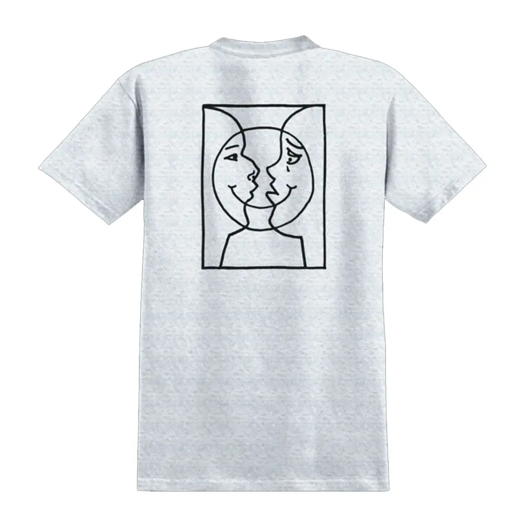 Krooked Moonsmile Rw S/S Tee - Ash/Black 1