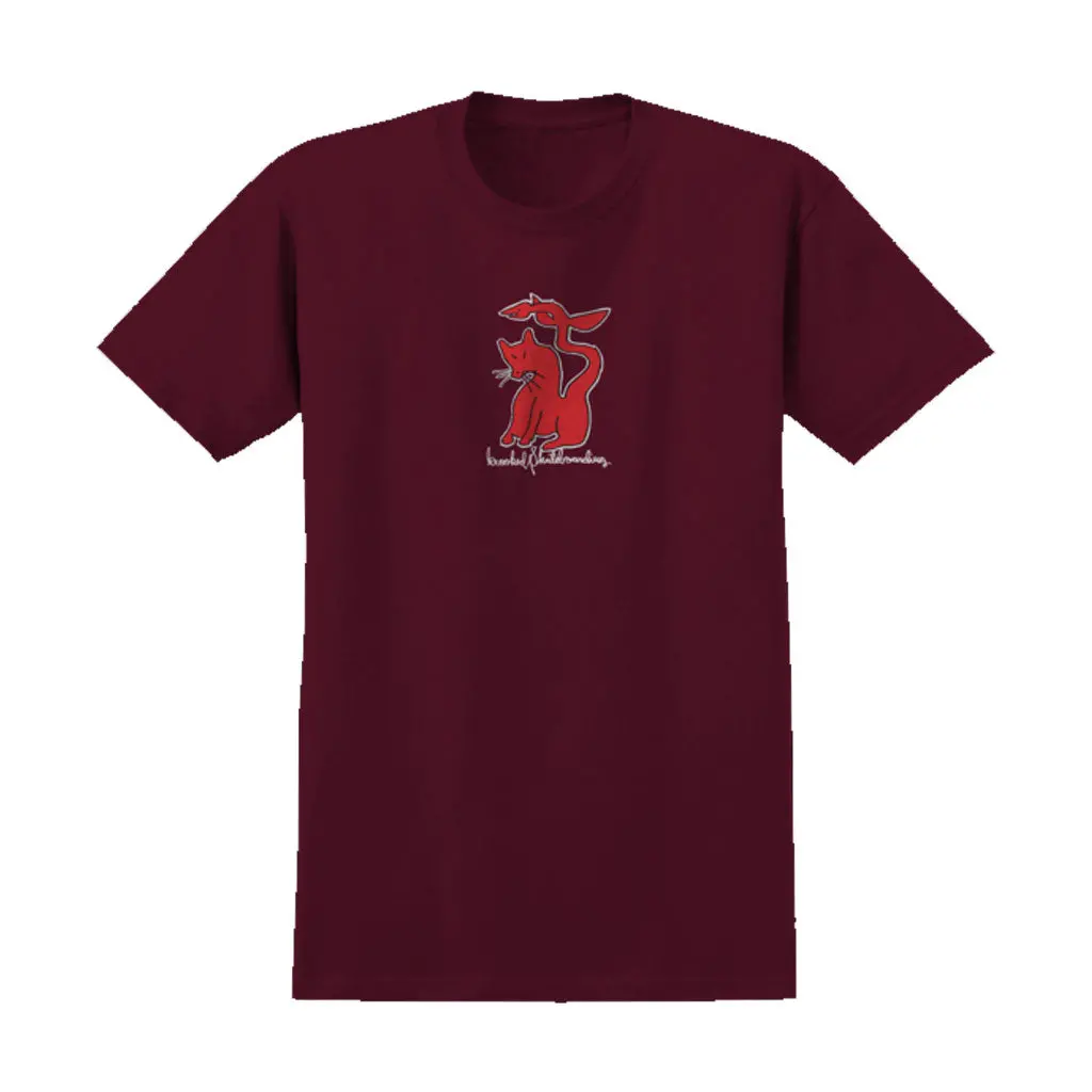 Krooked Kat Serpent S/S Tee - Burgundy 1